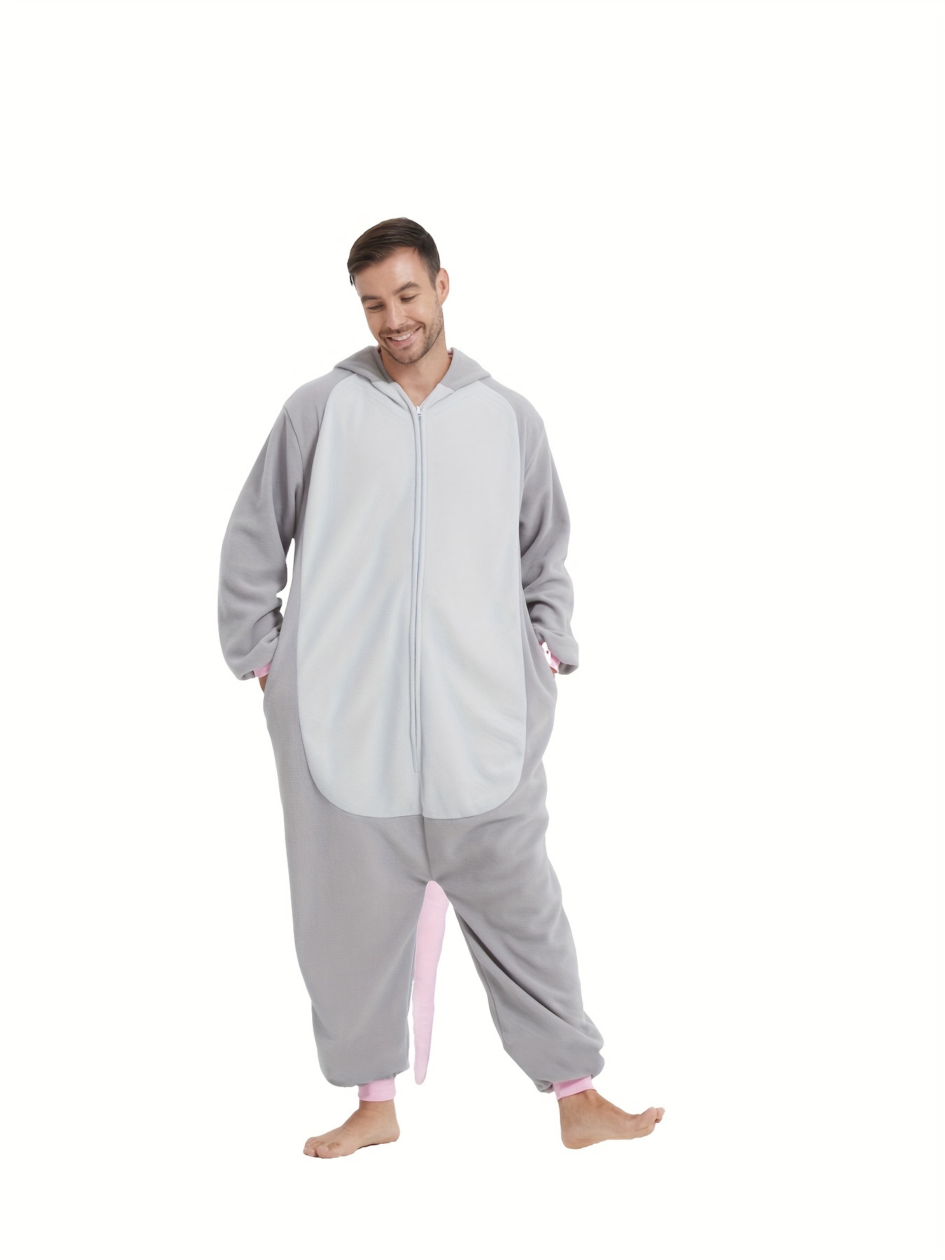 Men's Fleece Cartoon Onesie Costume